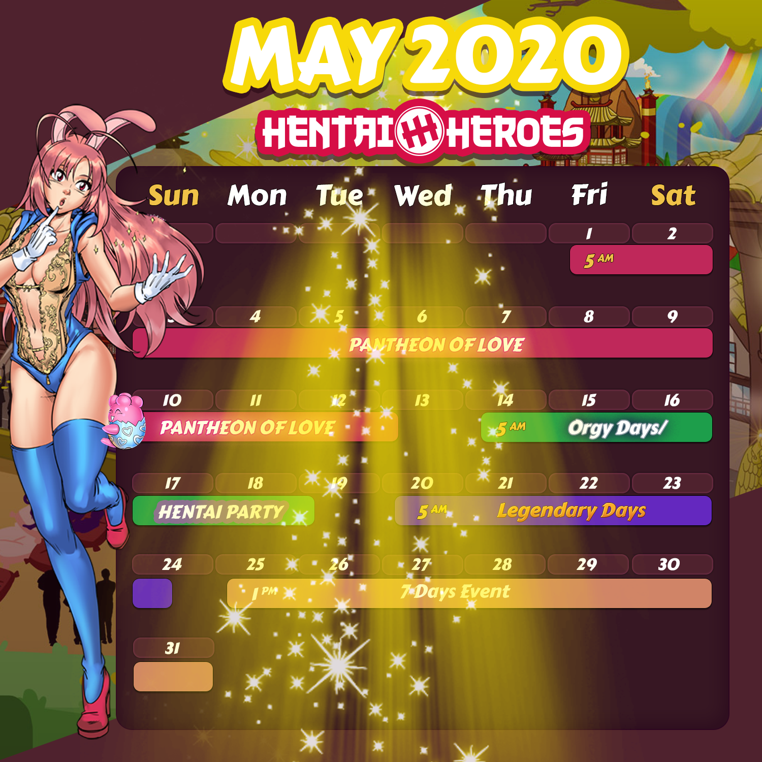 harem heroes event girl need to end world