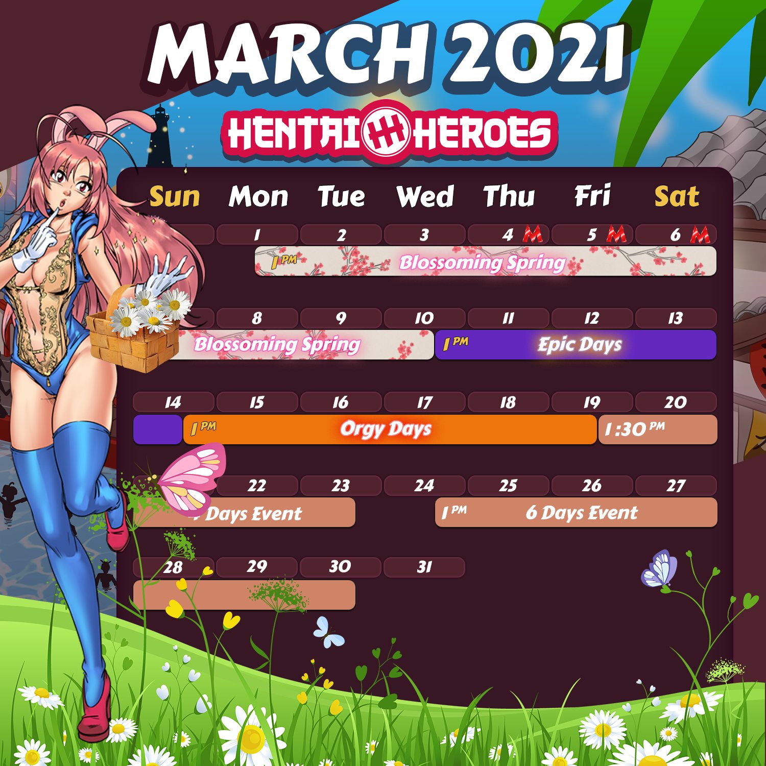 harem heroes event girl need to end world